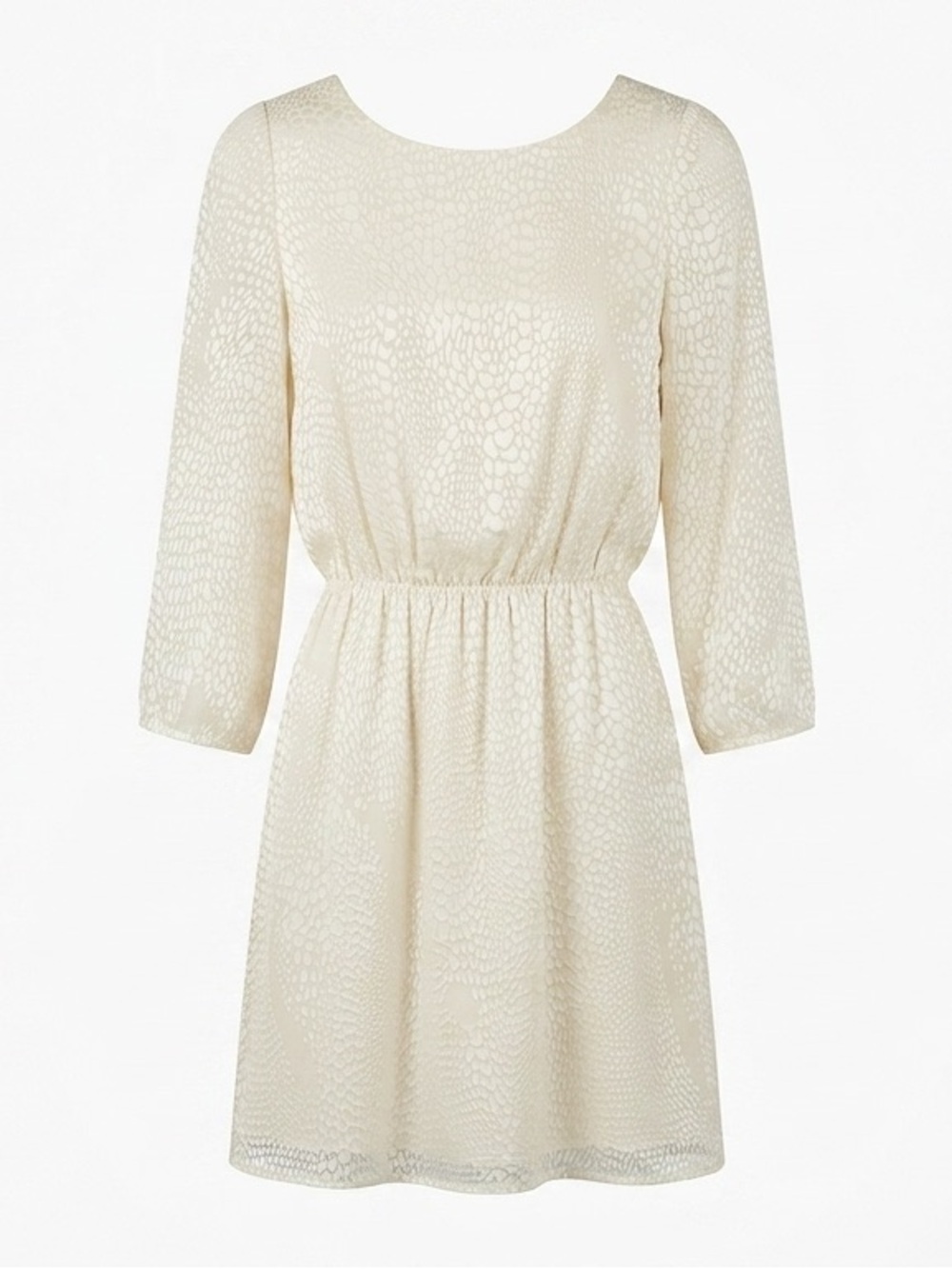 Alice + Olivia Cream Textured Dress